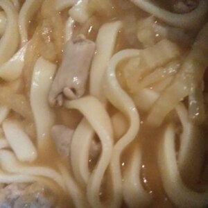 もつ鍋の残りのスープで絶品うどん！